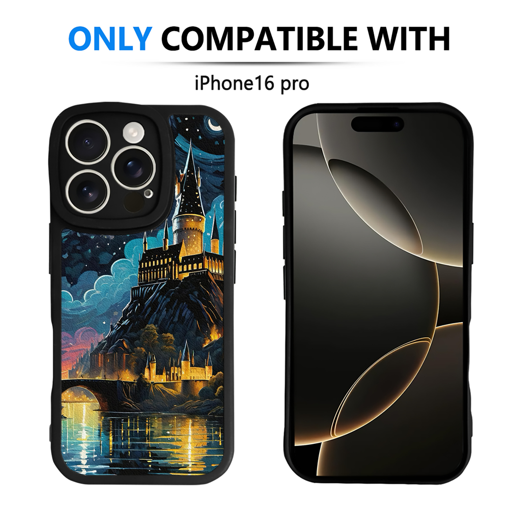 （画像用） Harry Potter ハリー・ポッターシリーズ 【iPhone 16シリーズ対応】シリコンスマホケース（レザー調） 材質：シリコン